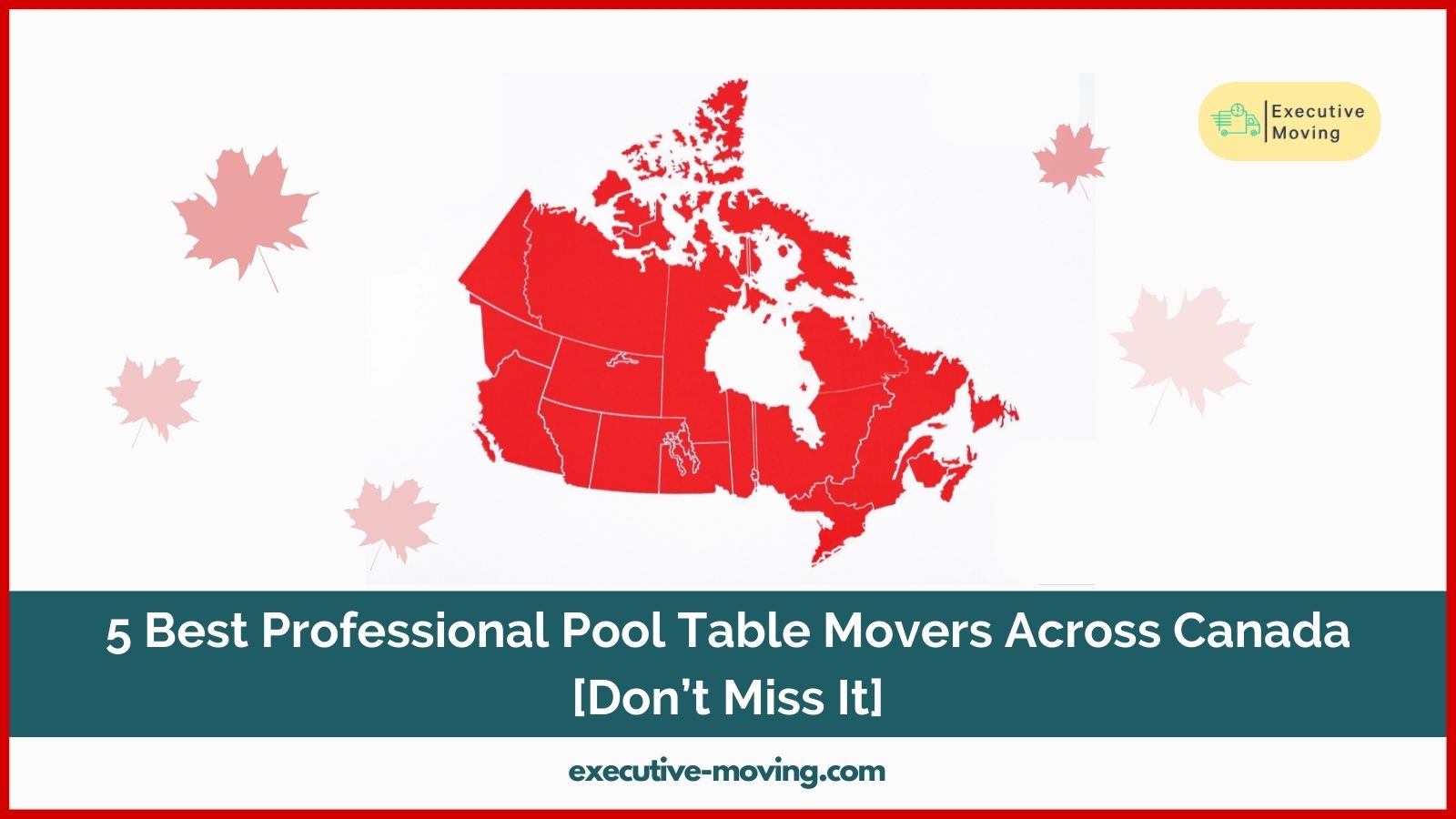 Pool Table Movers Across Canada