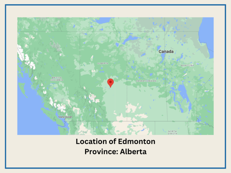 Edmonton location map
