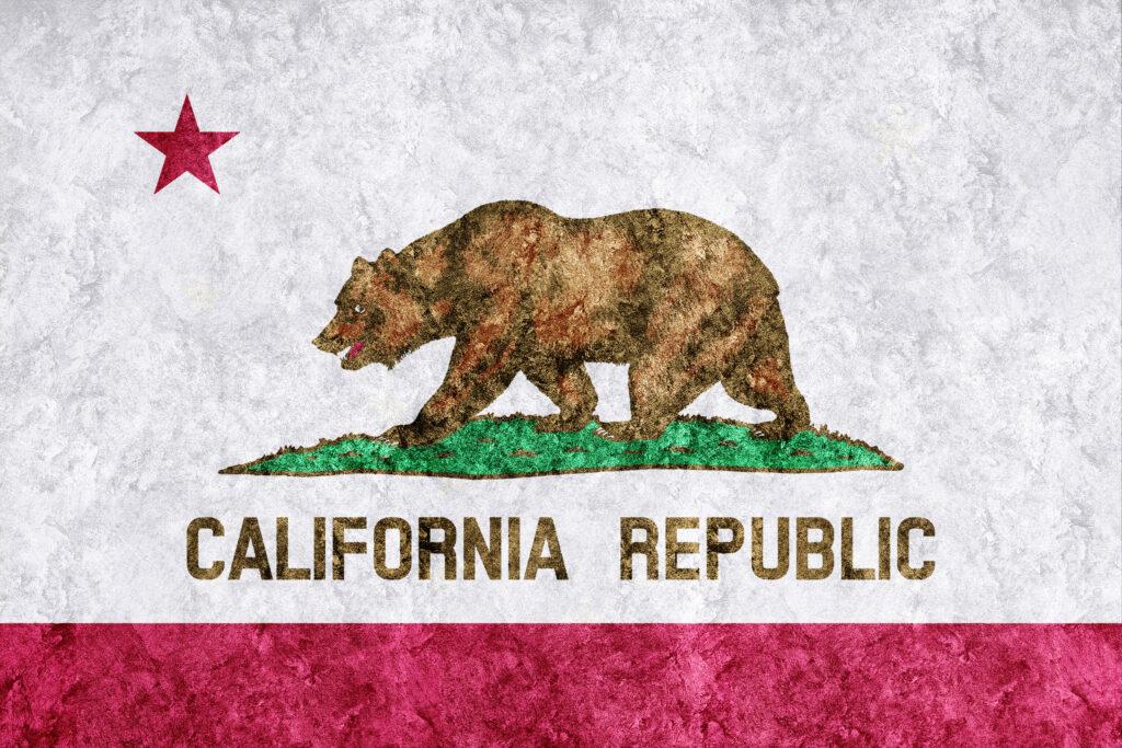 flag when moving to california