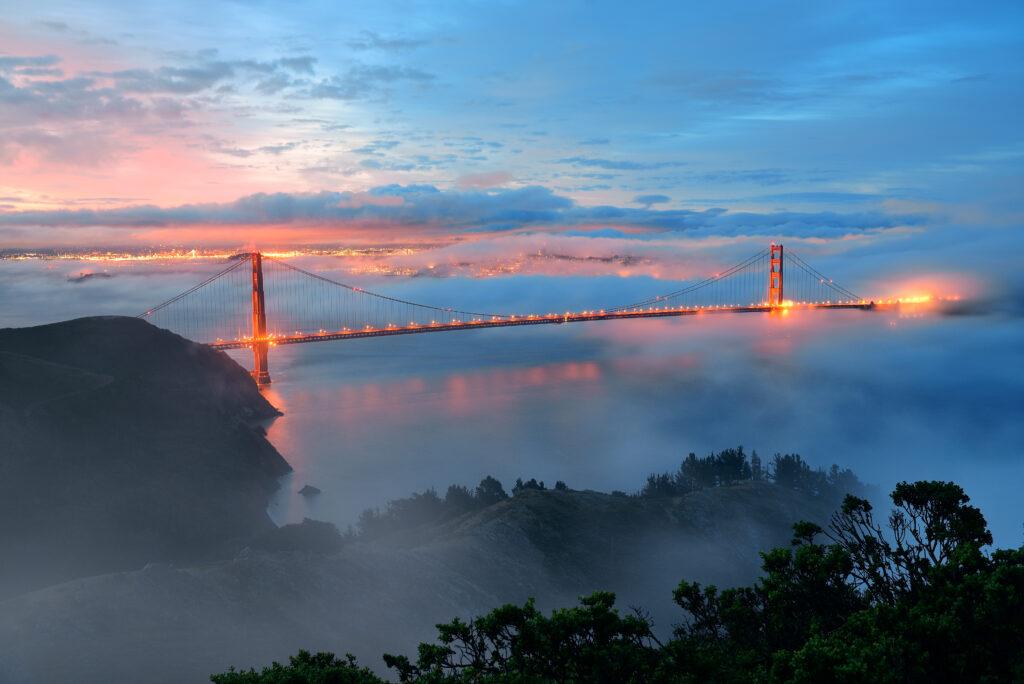 golden gate bridge when moving to california