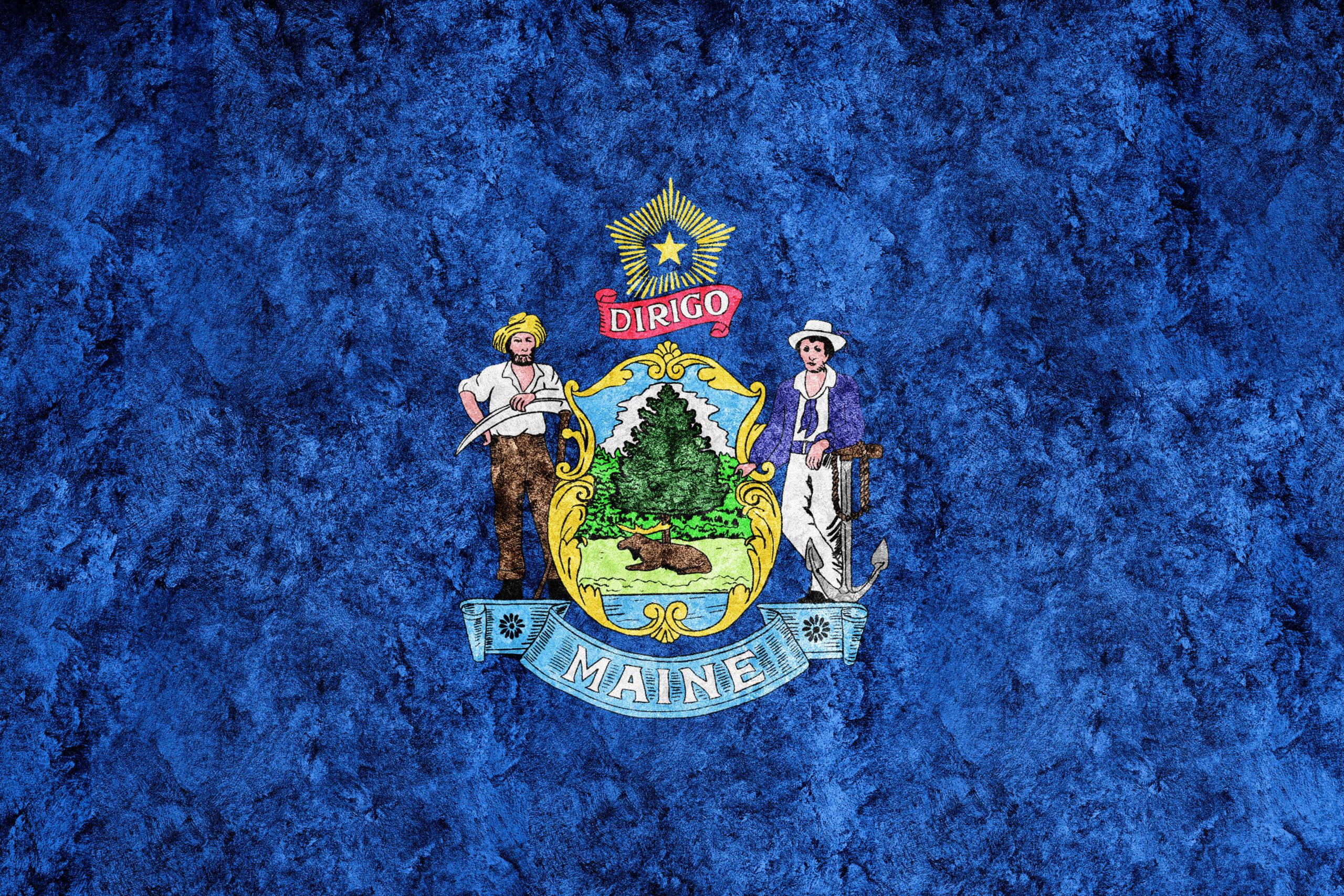 when moving to maine state flag