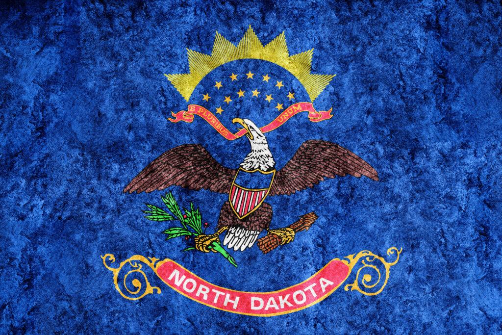 state flag when moving to north dakota