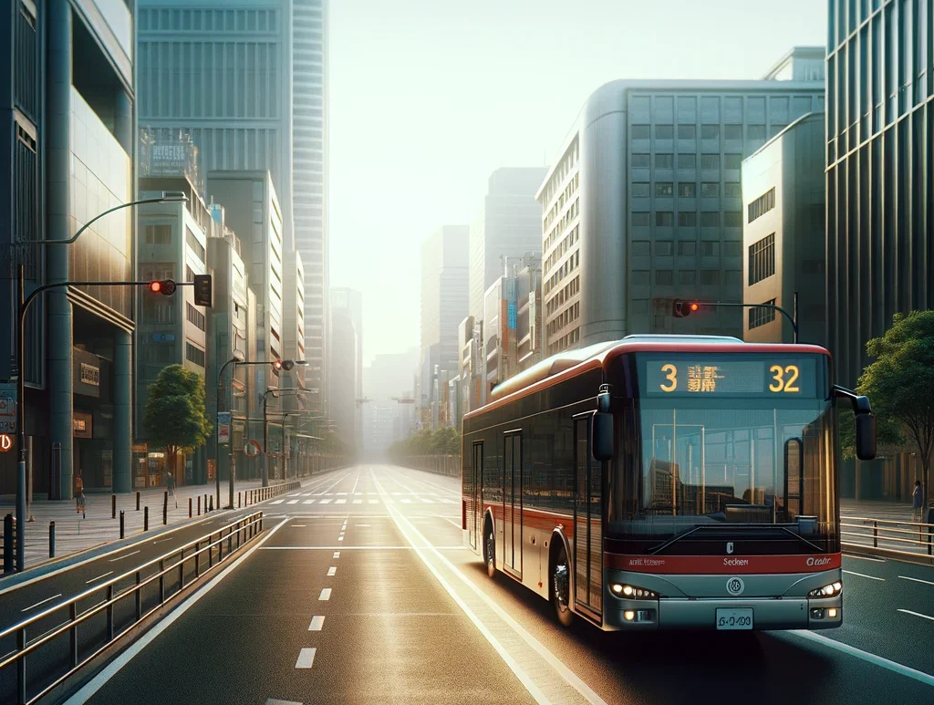 Bus on a street