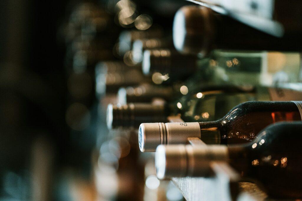 Bottles on the shelf